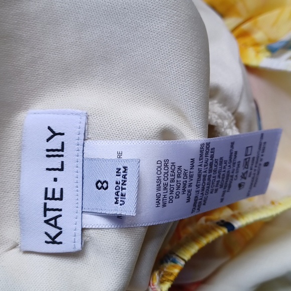 Kate Lily Floral Pull On Tiered Empire Waist Maxi Dress NEW- Sz. 8 - Picture 2 of 9